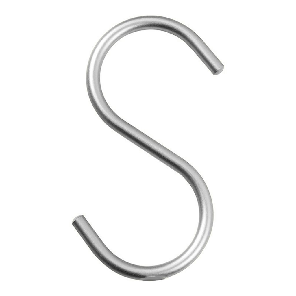 Safety Buckle S Shaped Hooks Easy Installation Hanger Hooks for Pots Pans Plants Bags Cups