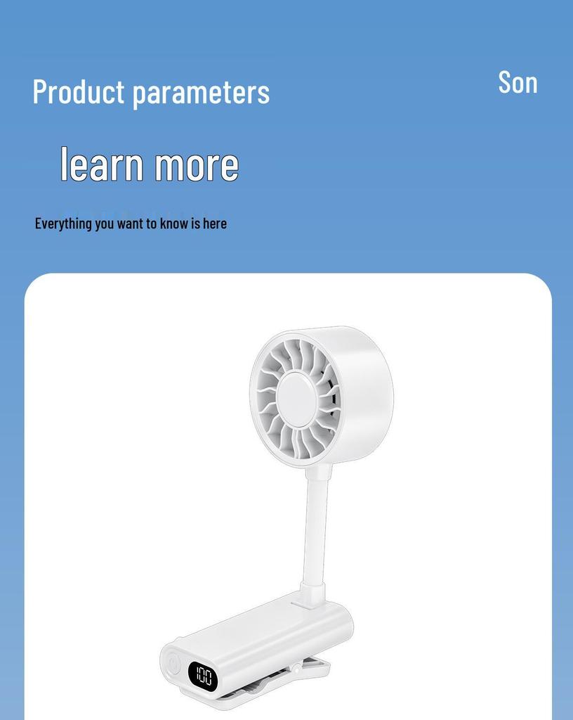 Portable 360° Clip-On Mini USB Fan for Outdoors and Umbrellas