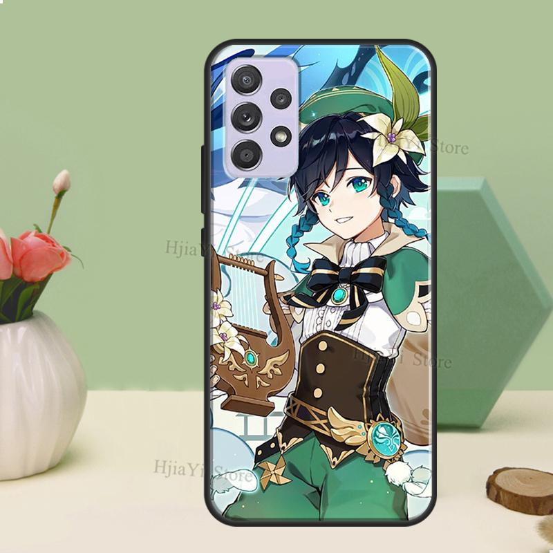 Genshin Impact Venti Game Case For Samsung A54 A34 A24 A14 A51 A71 A12 A22 A32 A52 A72 A73 A33 A53 A13 Back Cover