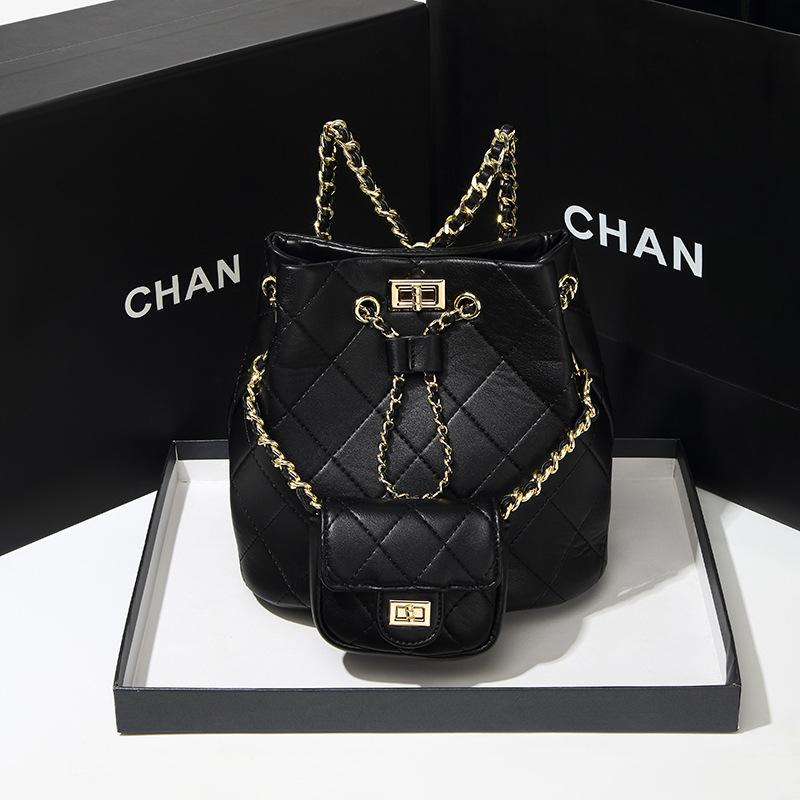 Women's Summer Diamond-shaped Chain Backpack, Korean Version, High Appearance Level, Small Square Bag, Single-shoulder Crossbody Bag