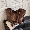 Beautiful women's bags women's large capacity  new trendy fashion autumn and winter shoulder bag texture commuter tote bag
