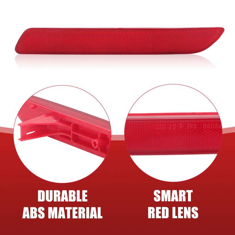 Rear Bumper Reflector Case Light Reflective for Honda CRV CR-V 2010 2011 33555SWAJ01 HO1184101 33505SWAJ01 HO1185101 Left Right