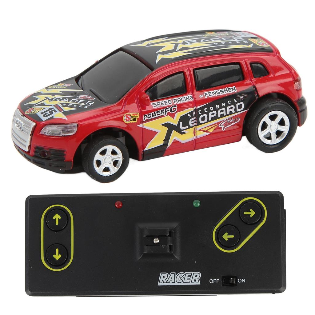   RC Car, 1:64 Scale Remote Control Toy with 4 Road Blocks, Soda Can   Packaging for Indoor and Outdoor Play