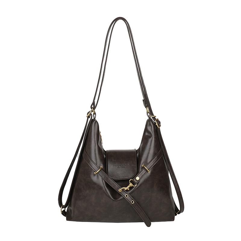 

Vintage commuter tote bag women s large capacity 2025 summer new niche shoulder messenger bag lightweight backpack