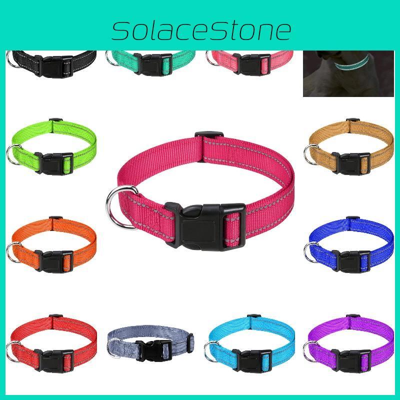 Comfortable Neoprene Dog Collar With Reflective Features Available In 12 Attractive Colors
