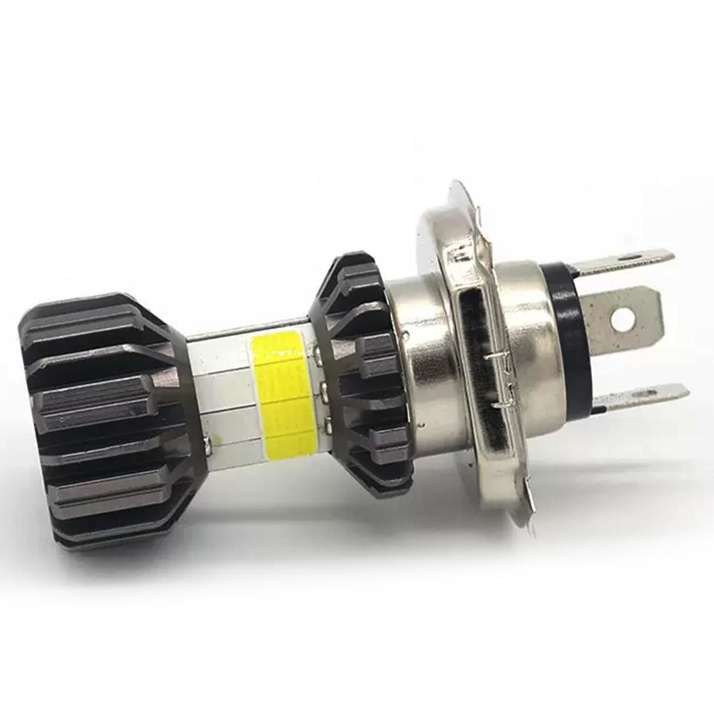 H4 LED Moto H6 BA20D LED Motorcycle Headlight Bulbs 8 Sides COB White 6000K Hi Lo Lamp Scooter Accessories Fog Lights 12V