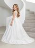 Girls' 2026 Satin Backless Train Dress for Piano & Host Performances