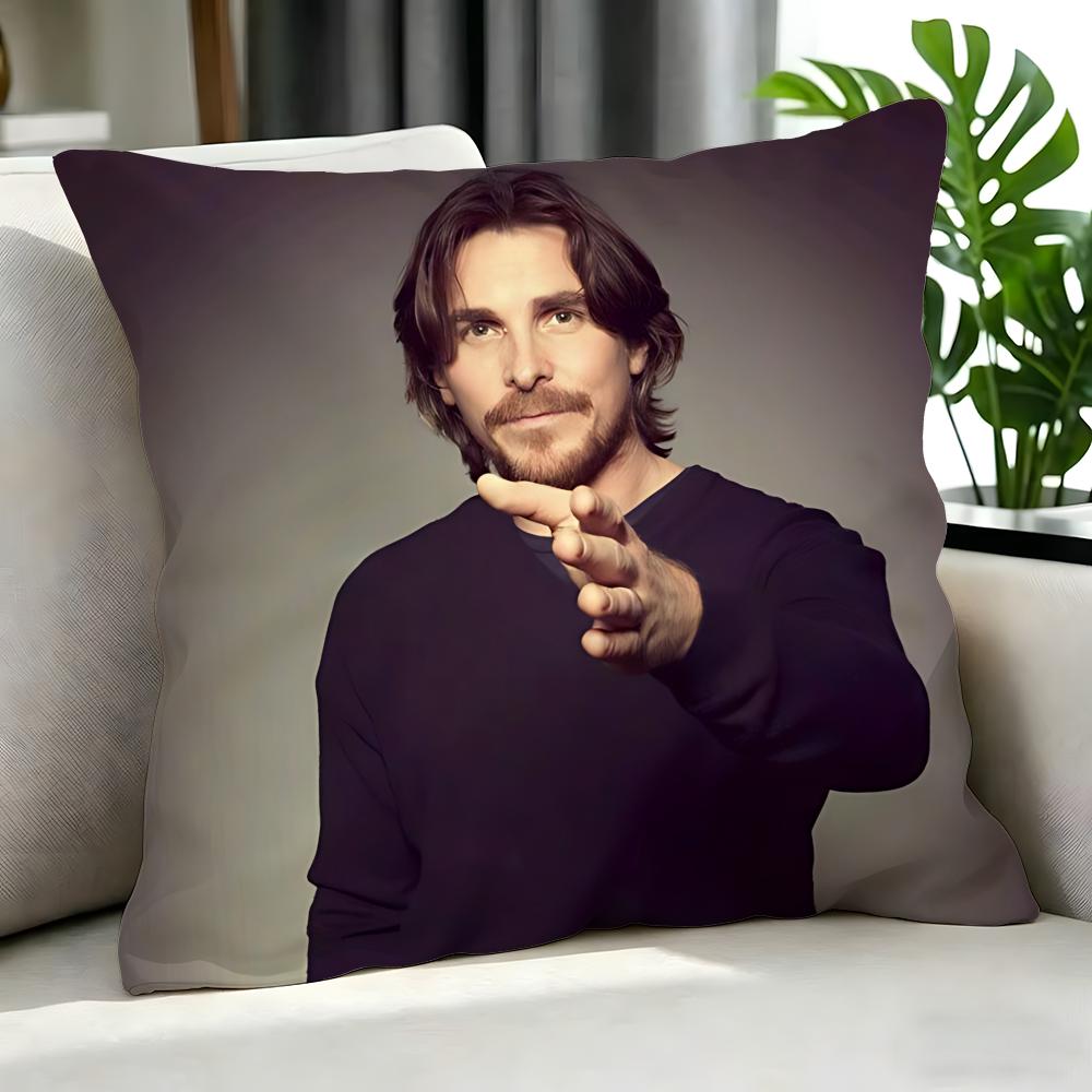 movie Christian Bale Cushion Cover Cushion Cover Set Pcs x x x Pillowcase Decorative Sofa Home Decor