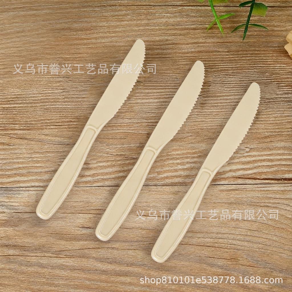 Werbeartikel Einwegmesser, Gabeln und Löffel Spot Plastikgeschirr Party Ps Leichte Teller Messer, Gabeln und Löffel Außenhandel Lieferprodukte