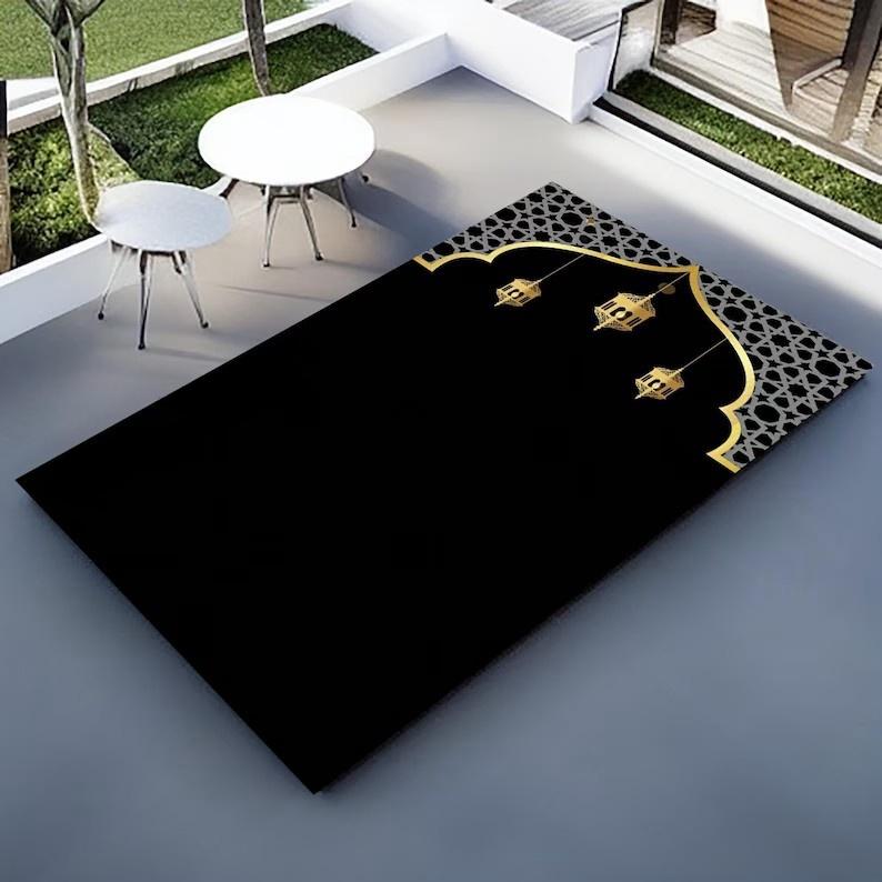 Islam Spiritual Sanctuary Personalized Turkish Prayer Rugs Luxurious Muslim Carpets and Floor Mats Living Room and Ramadan Gifts