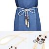 Rope Dress Accessories Knot Decorated Boho Style Waist Rope Waist Chain Braided Belt Tassles Belts