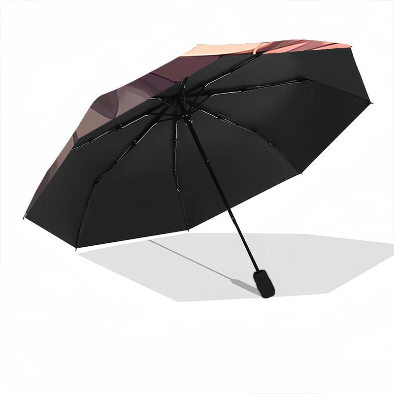 1pc Cat Ear Hooded Umbrella Automatic Opening/Closing, Foldable Design, Outdoor, Festival Gift for Fans, Travel & Daily Use.C002