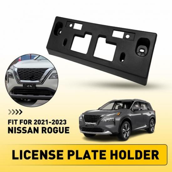 

For Nissan Rogue 21 22 Black Front Bumper License Plate Bracket NI1068155 V