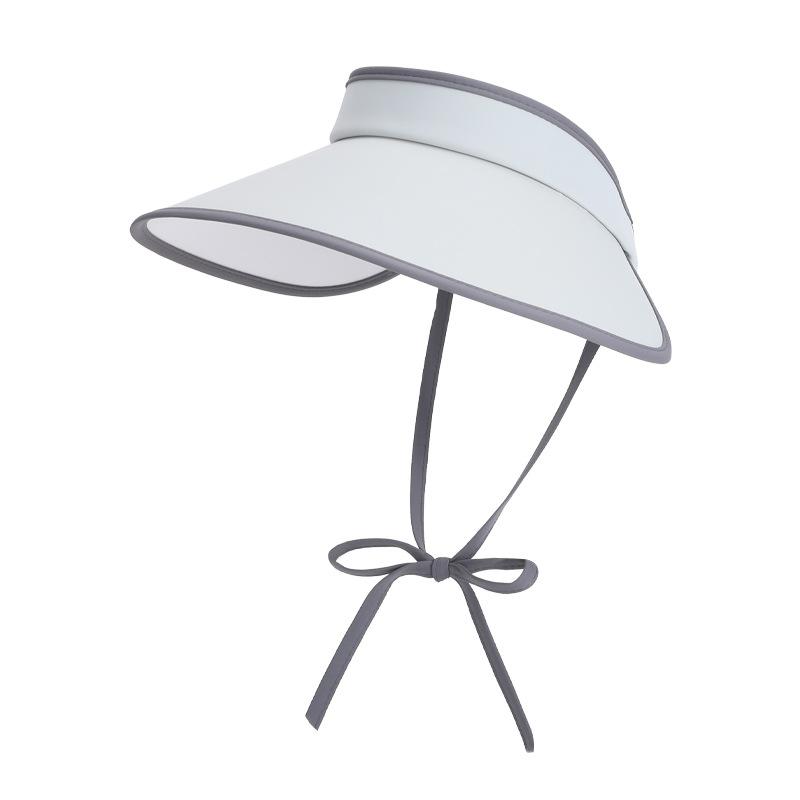 Summer Ice Silk Eaves Empty Top Sun Hat Versatile Fashion Bow Sun Protection Hat UV Protection Sun Hat Children