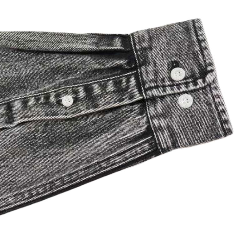 Palace Denim Washed Shirt with Back Logo Unisex Tops Black P20SHT008