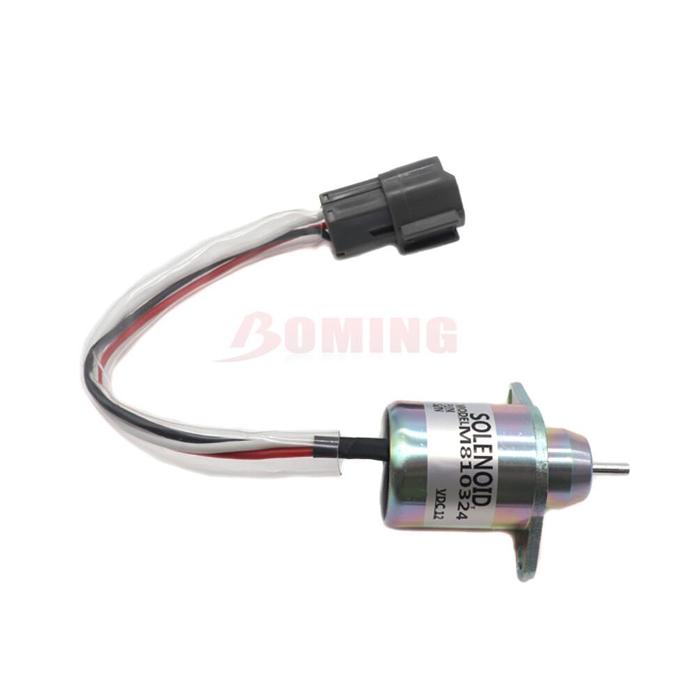 M810324 Fuel Shutoff Stop Solenoid for John Deere Tractor 4200 4300 4600 4700 1P