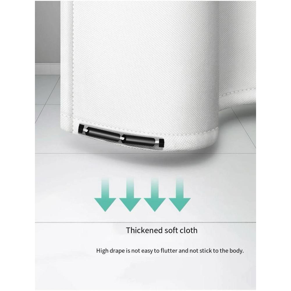 Seestern Strandmuster Badvorhang Wasserdicht Anti-Schimmel Duschvorhang Badezimmer Trocken Nass Trennung Trennwand mit Haken