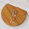 Moon Disc Water Drop Tassel Necklace for Women Trendy Niche Women Cold Style Collarbone Chain