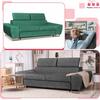 Sofa kanapa Bosso salon Family meble zielona welur reg zagłówek