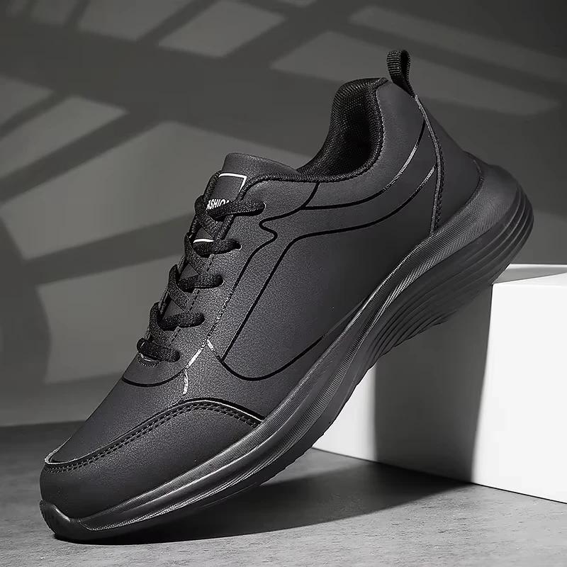 Fashion Men's Sneakers Lightweight Running Shoes New Breathable Non-slip Casual Shoes Lace Up Soft Men Walking Shoes Outdoor Tennis Shoe
