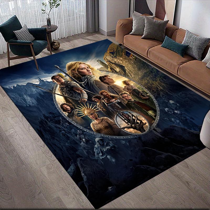 

Lord of the Rings Magic Square Area Rug, Non-Slip Floor Mat for Living Room, Perfect Gift for Fans.chl 60x90cm