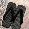 Used [New] [Edo Ten] Seta Sandals Large Size Shiki Ame Sole Men's Black Checkered Rush 30cm Black 1 Shaku 4L 1