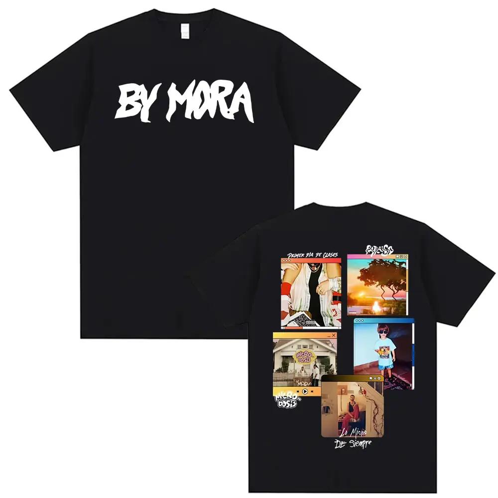 Rapper Mora Lo Mismo Dela Otra Vez Tour 2025 Merch Tshirts Unisex Fashion Hip Hop Vintage T Shirt Unisex Short Sleeve Tshirt Tops