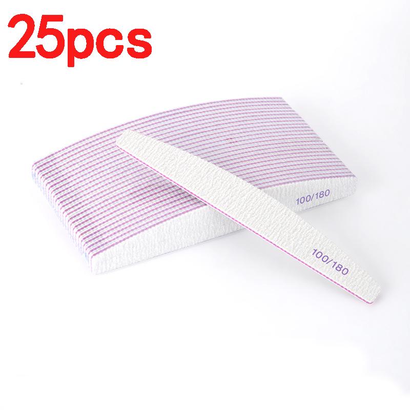 Xiaomi 25Pack Double-Sided Nail Files Grit Professional Emery Boards for Natural And Acrylic Nails Reusable Manicure And Pedicure Tool