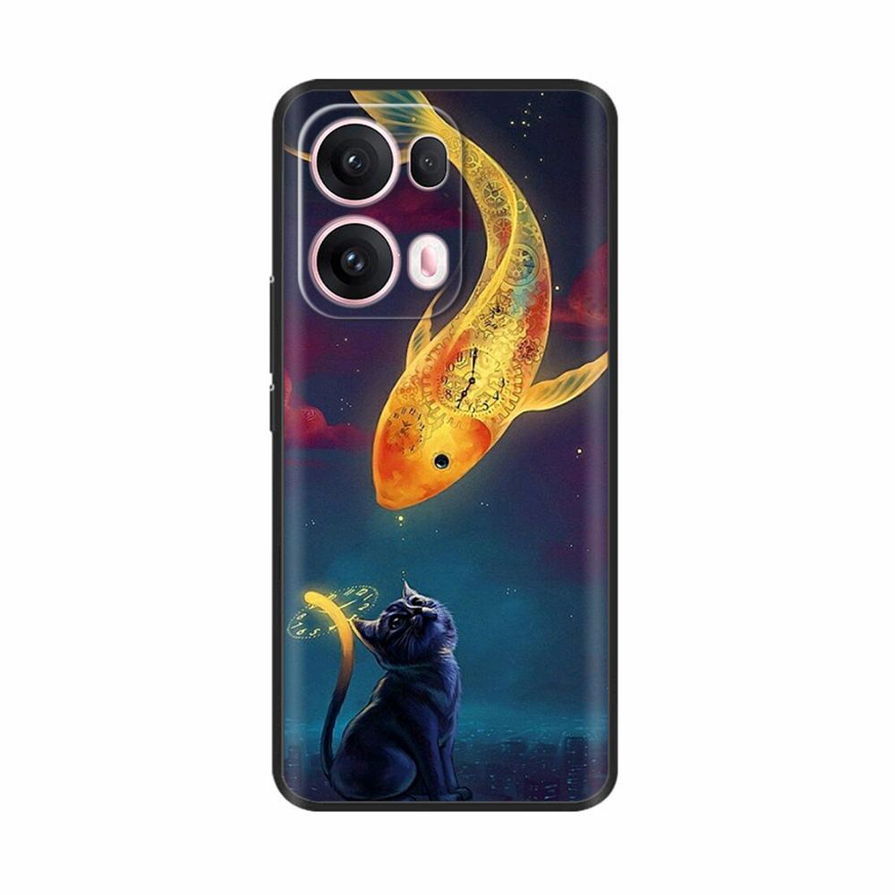 Silicone Case For OPPO Reno 13 Pro Cover CPH2697 PKK110 Cute Cartoon Painted Shockproof Fundas For OPPO Reno 13 5G Reno13 Covers