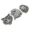 Decorazione Auto Animali Adesivi Logo Metallo 3D Leone/Aquila/Tigre Emblema Alluminio Badge Decalcomania Auto Auto Styling Accessori Auto