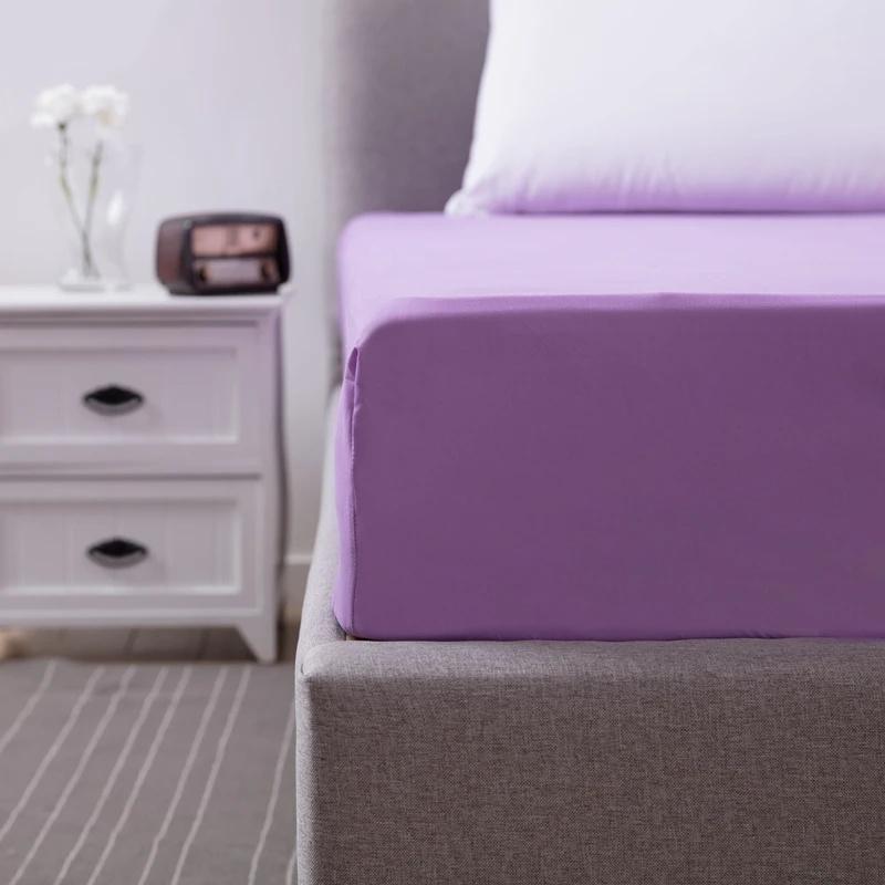 Solider wasserdichter Matratzenschoner mit elastischem Band, schleifend, atmungsaktiv, Anti-Milben-Matratzenbezug, Queen-King-Size-Bett