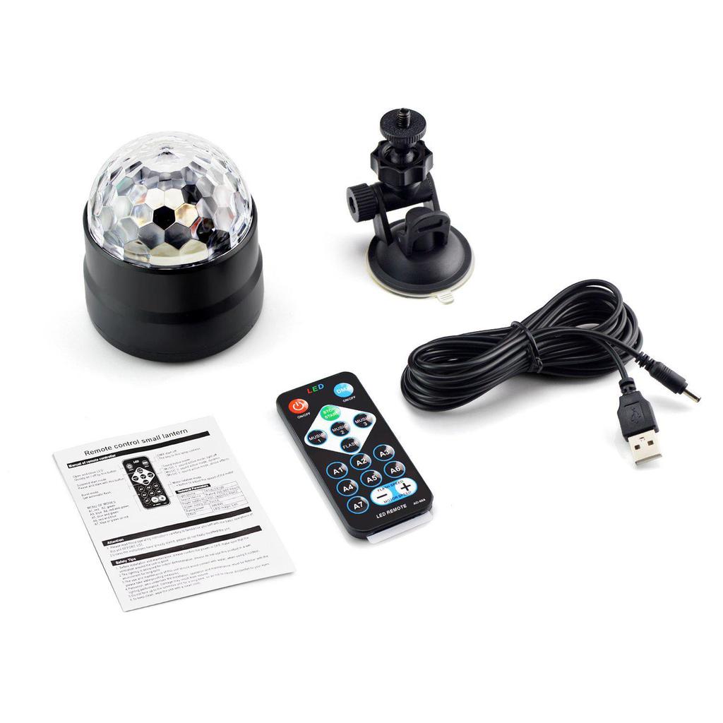 USB Rotating LED Disco Ball Party Light