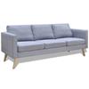 Day and Night - Day and Night 3-seater Sofa In Light Gray Fabric
