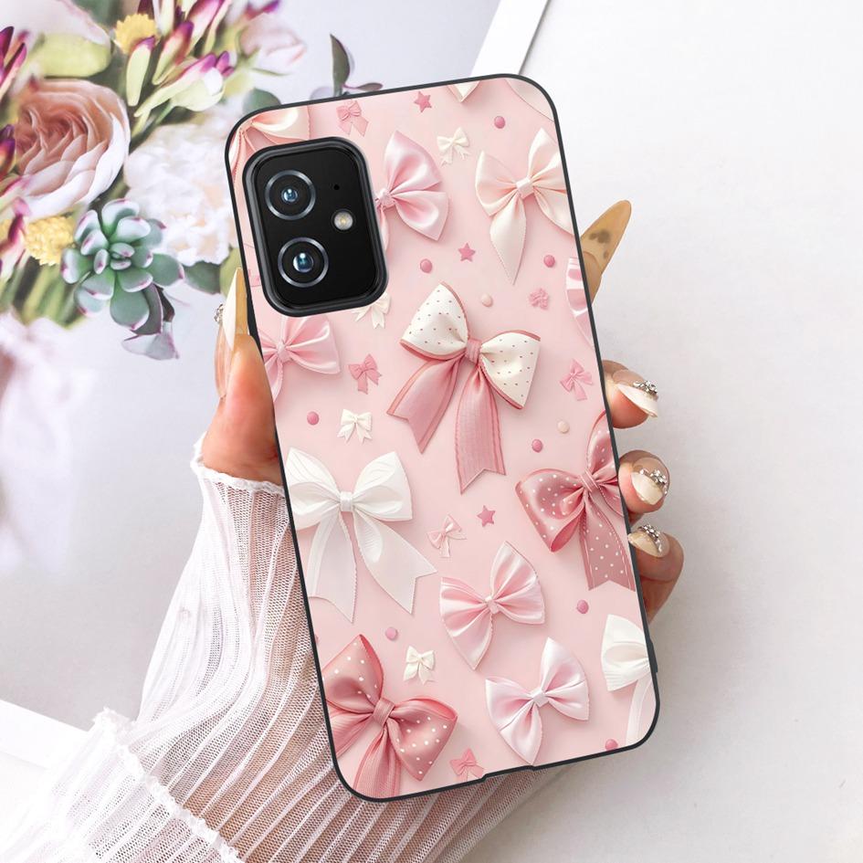 For Asus Zenfone 8 ZS590KS Phone Case Popular Butterfly Soft Black Silicone Cover for Asus Zenfone 8z Case Zenfone8 I006D Bumper