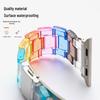Compatible Apple Watch Transparent Rainbow Resin Strap for Series 5/6/7/8/SE.