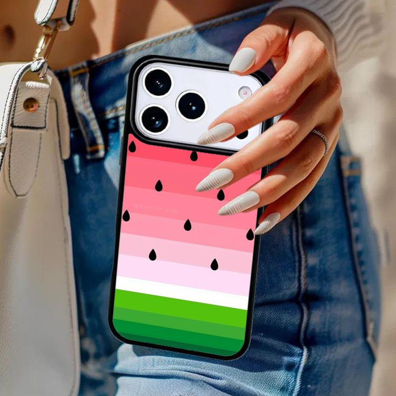 Summer Fruit Watermelon Soft Phone Case For iPhone 17 Air 14 15 13 12 Max Cover For Apple 16e 11 Pro Max Plus Coque