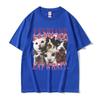 Lesbians Eat What Funny Cat Meme T Shirts Unisex Unisex Summer High Quality Oversized Tshirt Vintage 100 Cotton Tshirt Streetwear