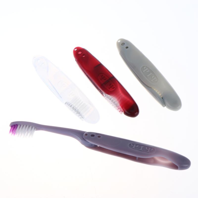 Travel Folding Toothbrush Portable Toothbrush Built In Cover Multi Color Size Collapsible Brush For Trip Daily Use Women Men