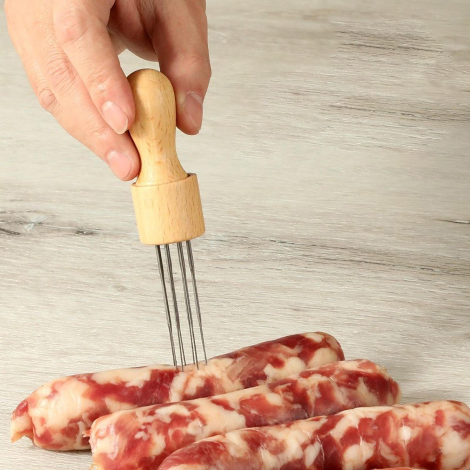 

Sausage Pricker Air Release Pricking Tool Wooden Handle Efficient Convenient Homemade Making