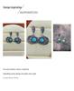 S925 Sterling Silver Retro Sun & Moon Turquoise Earrings - Unisex