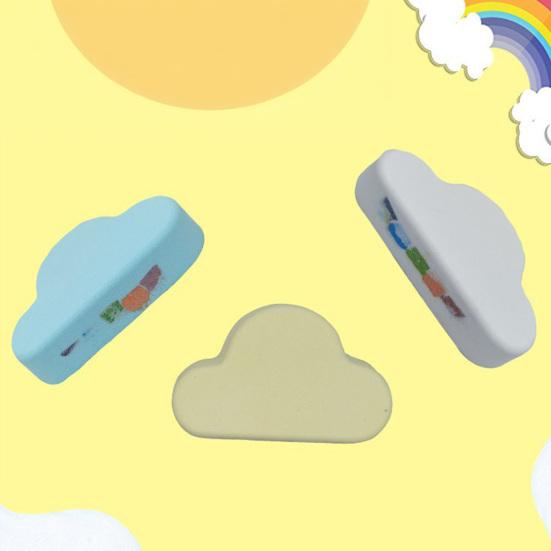 120G Cloud Shape Salt Bath Bombs Plants Extract Essential Oils Handmade Fizzies Ball Dry Skin Moisturizing Aromatherapy Shower Ball Women Spa Gift