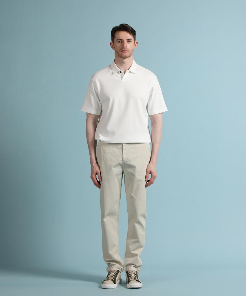 PANICALE White Logo Short Sleeve Polo Shirt (Type A)