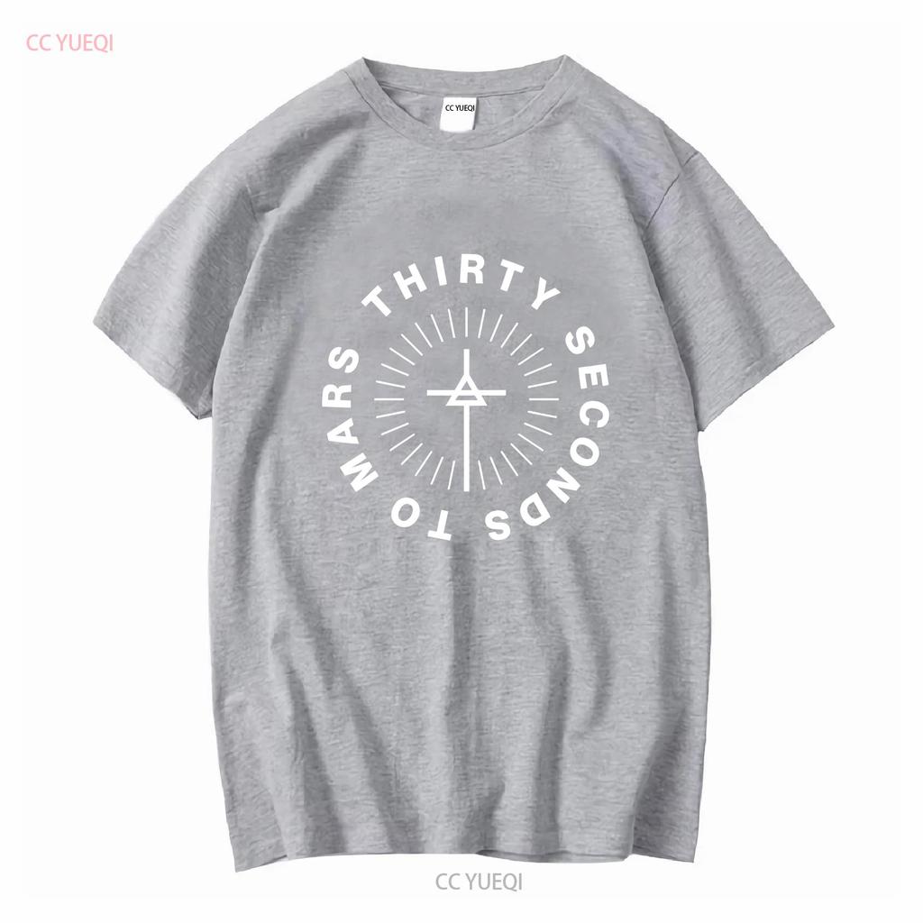 Thirty Second To Mars Active T Shirt Vintage Washed Top For Everyday Wear Designer Clothes Comfortable Homme Graphic Soft