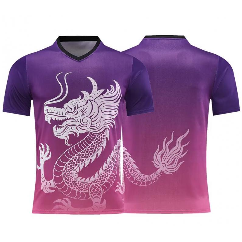 

Спортивная одежда для Фестиваля лодок-драконов: Униформа с узором дракона, с длинным и коротким рукавом 5XL