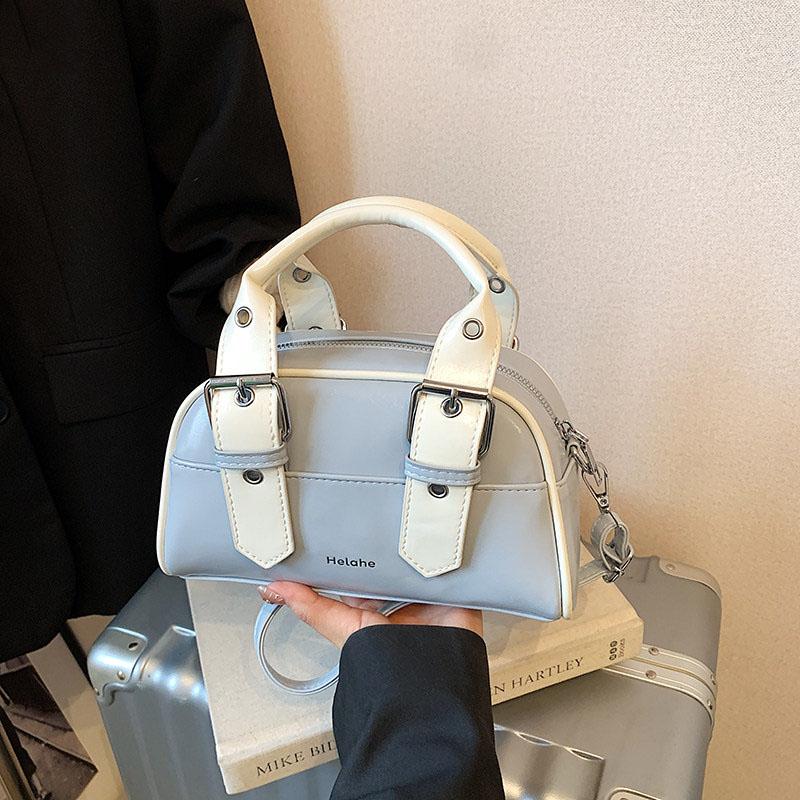 

Spring Summer New Women s Handbags Elegant Ctrast Color Single Shoulder Crossbody Bags French Texture PU Party Clutch (20cm<Max Length<30cm)