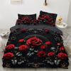 Luxury Flower Bedding Set Cartoon Comforter Sets Double Queen King Twin Full Size Duvet Cover Set Kids Girls White Bed Linen