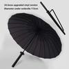 Simple Samurai Umbrella with Long Handle Japanese Umbrella Katana Chinese Household Straight Rod Umbrellas Windproof Rain Gear