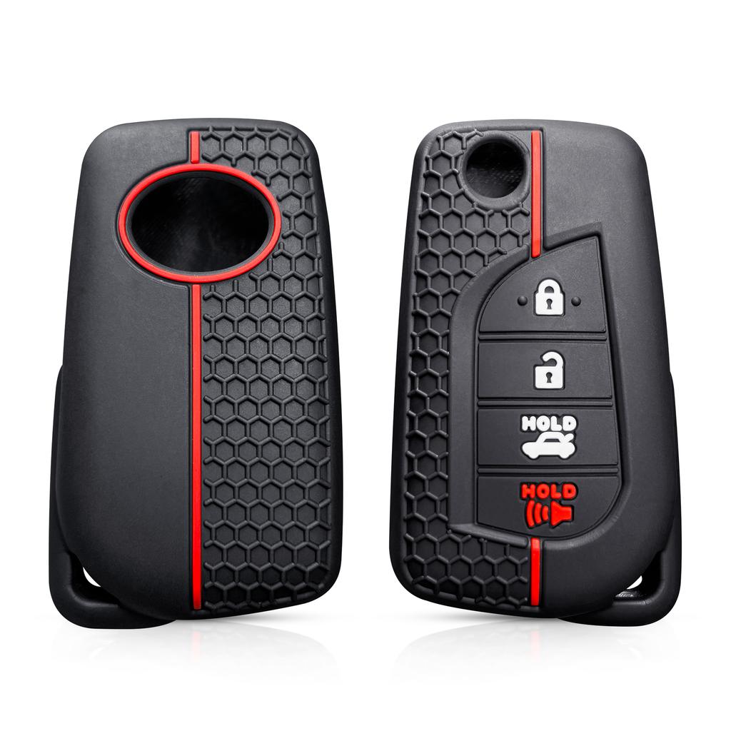 Husă siliconică pentru cheie auto cu telecomandă pentru Toyota Auris Corolla Reiz Yaris Aygo Rav4 2022 Scion Hilux pentru Peugeot 108 pentru Citroen C1