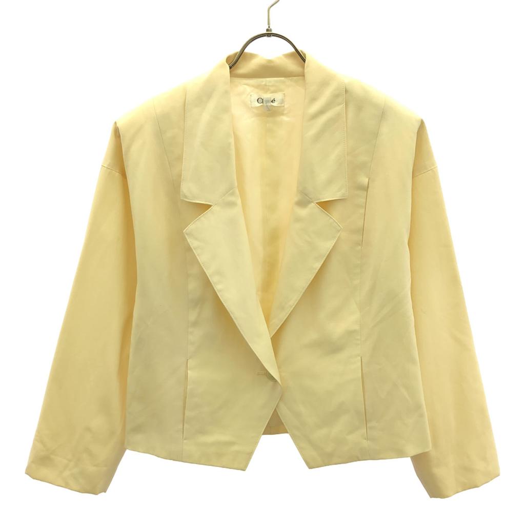 Chloe 100% wool tailored jacket 40 Yellow Women Used