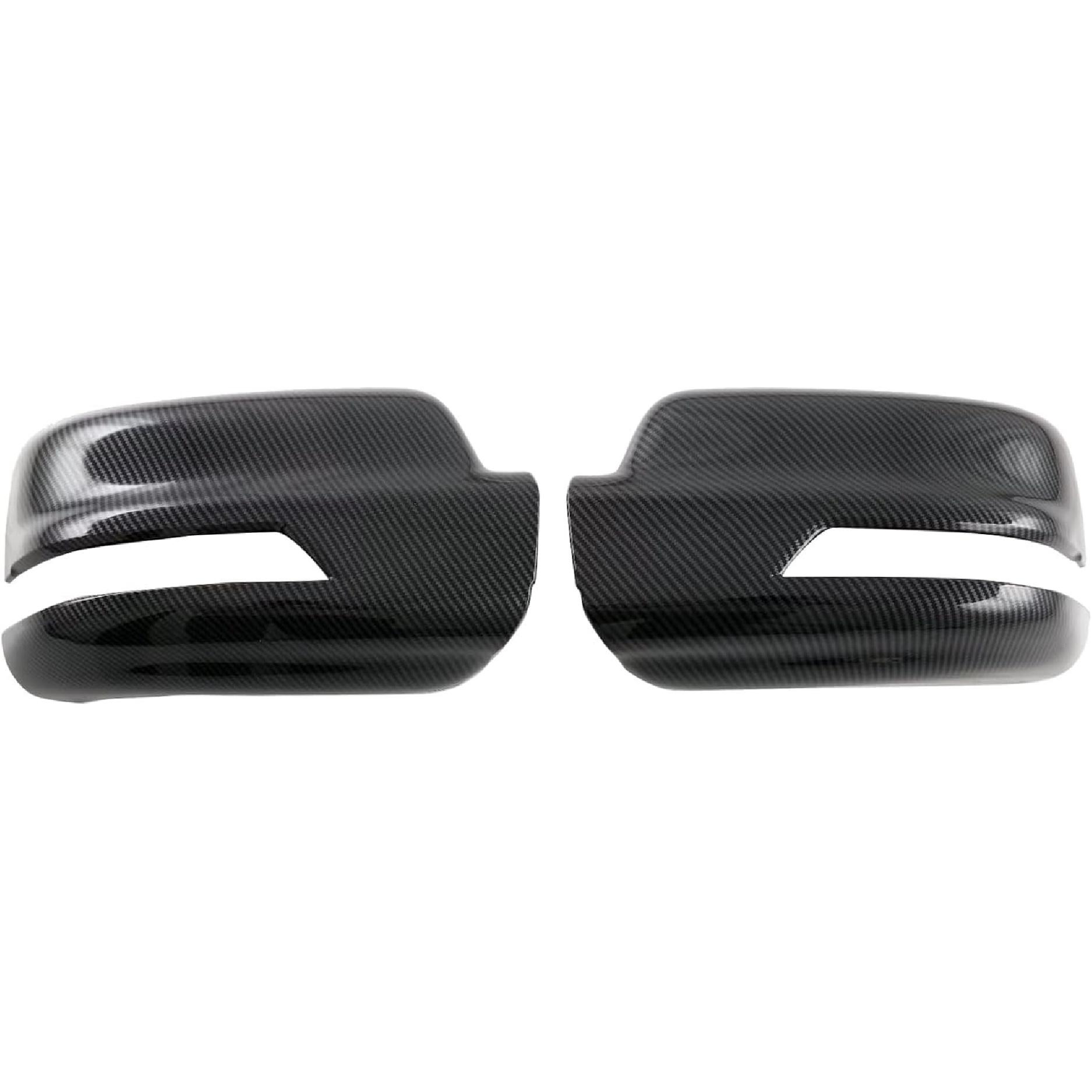 

for Dodge Ram 1500 TRX 2021-2023 Carbon Fiber Black Side Door Mirror Cover Trim 2pcs Car Accessories углеродного волокна черного